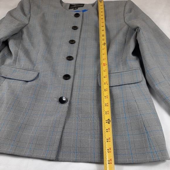 Sag Harbor Padded Shoulders Scoop Neck Suit Jacket size 14 - Picture 5 of 9